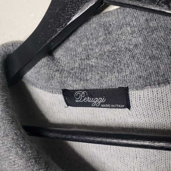 Peruggi Wool Breasted Sweater Cardigan - Picture 3 of 6